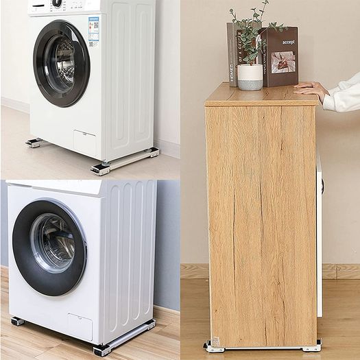 BRAND NEW Refrigerator Movable Stand Adjustable BLACK(2pcs)