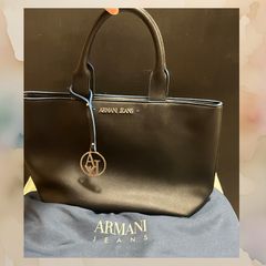 Armani Jeans Black Designer Shoulder Handbag
