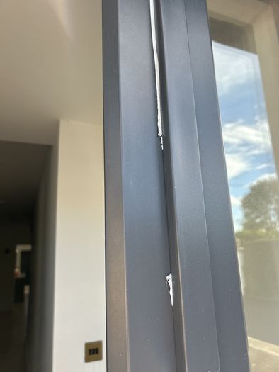 front door frame &  glass panel