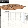 Umbrella Light, LED Umbrella Light Strip, Courtyard Sunshade LED Light String, Image 6