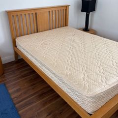 Magnificent Very Sturdy 4Ft 6 Double Oak Wooden Bed Frame - Can Deliver