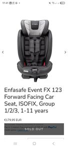 Infant car seat with ISO-fix base