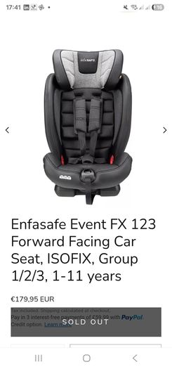 Infant car seat with ISO-fix base