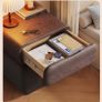 Bedside Nightstand  bed side table with Built in Safe Image 4