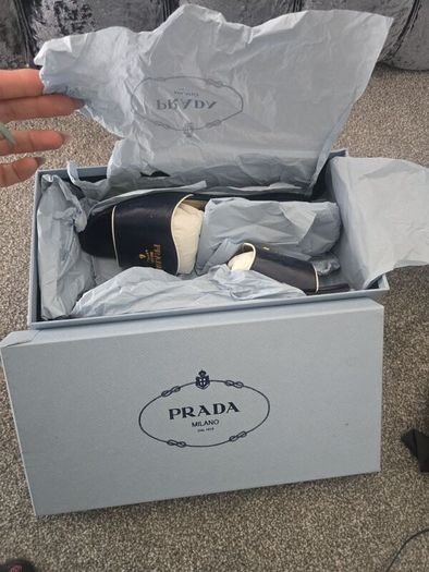 Prada leater mules!