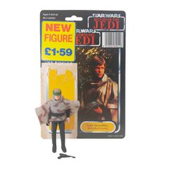 Star Wars Vintage Luke Skywalker Battle Poncho Last 17 Figure Tri-Logo Complete 1985