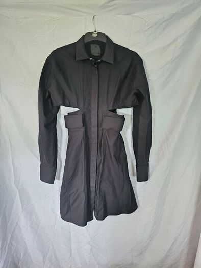 Givenchy Black Cutout Shirt Dress