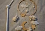 Baby Crib Mobile Sheep, Stars & Moon Theme