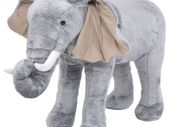 Standing Plush Toy Elephant Grey XXL