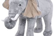 Standing Plush Toy Elephant Grey XXL