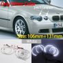 4x 131mm SMD Cotton Light Switchback LED Angel Eye Halo Ring Kit For BMW 3 5 7 SERIES E36 E38 E39 E46 (with HID Xenon headlights) Image 4