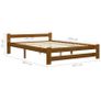 Bed Frame Honey Brown Solid Pine Wood 180x200 cm Image 6