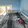 White solid wood sturdy double bed bunk Image 7