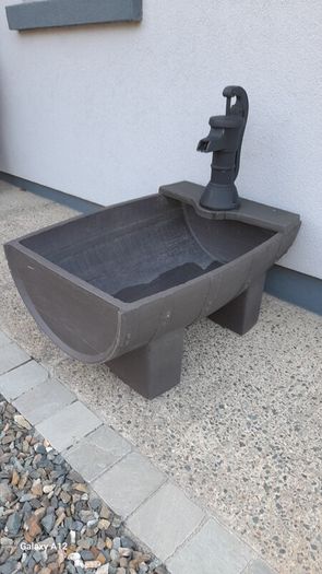 PVC...Barrel Water Feature...