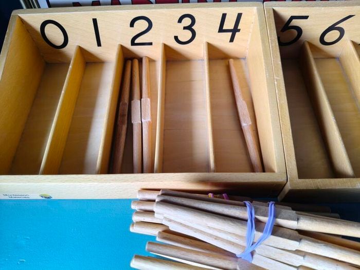Montessori Spindle Box