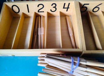 Montessori Spindle Box