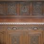 Victorian Irish Jacobean Revival Carved Oak Court Cupboard Image 4