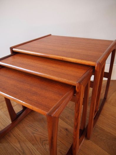 G Plan Quadrille Teak Nest of Tables Mid Century Vintage Retro