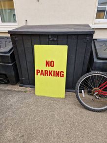 large aluminium  No Parking  sign