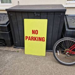 large aluminium  No Parking  sign