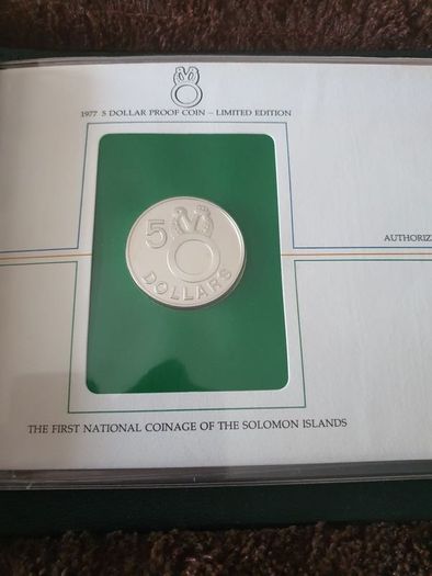 First day of issue presentation set of 5he Solomon island