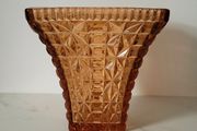 Art deco centrepiece glass vase
