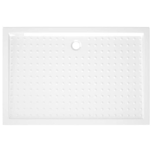 Shower Base Tray with Dots White 80x120x4 cm