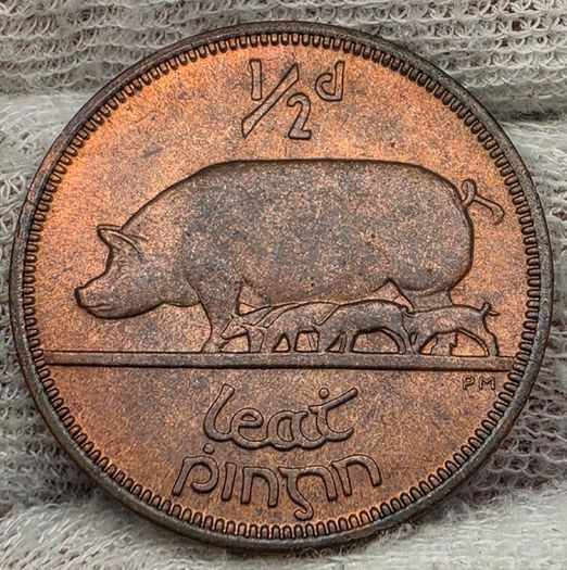Ireland 1964 1/2d Halfpenny Superb Gem BU Coin