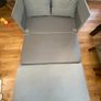 IKEA  2 Seater Sofa Bed  Light Grey Image 5