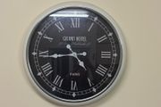 Cream and black large clock