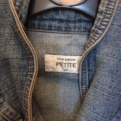 ladies jacket denim Topshop size 12 petite