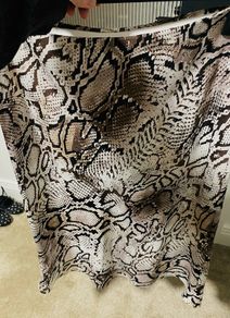 River Island satin midi skirt size 16