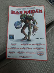 Iron Maiden The Final Frontier Tour 2011 Show Flier