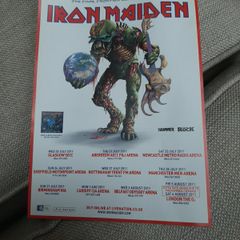 Iron Maiden The Final Frontier Tour 2011 Show Flier