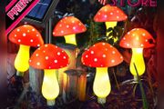 Set of 6 Solar Mushroom Lights Garden Outdoor Decor, 8 Modes Waterproof Mushroom Ornaments for Lawn Gardening Pathway Landscape Yard Easter Pathway Fence Christmas Halloween Decorations (FREE SHIPPING)