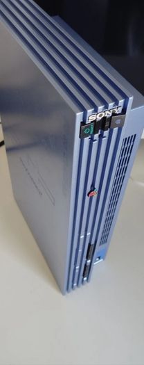 Playstation 2 aqua Blue Limited edition Console Refurbished Original Black Controller Hd adapter