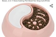 Dog drinking and eating bowl