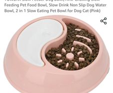 Dog drinking and eating bowl