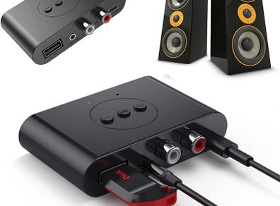 Bluetooth 5.0 Audio Receiver NFC U Disk RCA 3.5mm AUX USB Stereo Music Wireless Adapter With Mic For Car Kit Speaker Amplifier