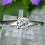 Vintage 1940/50s 0.5ct Diamond Solitaire Ring - 18ct White Gold Image 6
