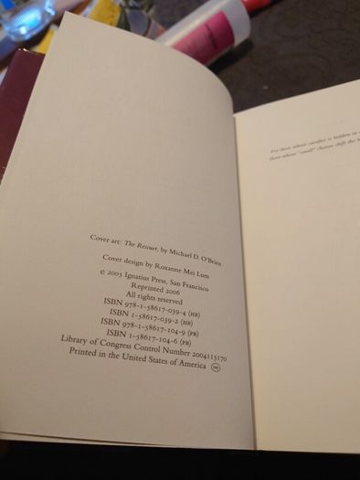 Book lot from Michael D. O'Brien.
