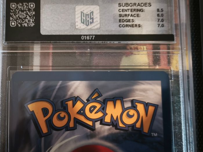 Dark Dragonite ! Holo Rare ! from Team Rocket Set ! CGS GRADED ! 7 Near Mint ! 2000 ! Vintage Pokemon Card ! PSA !