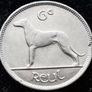 [#91] - Ireland 1935 | Irish 6d | Six Pence | Wolfhound | KM.5 Image 2