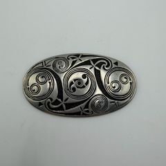 Vintage St Justin Pewter Celtic Brooch - Large Knot Jewellery
