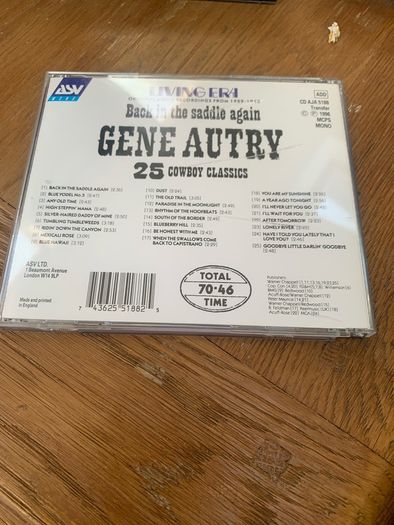 Gene Autry / Back In The Saddle Again