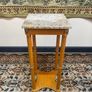Vintage Marble Top Plant Stand or Side Table Image 2