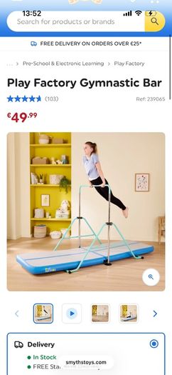 gymnastics bar