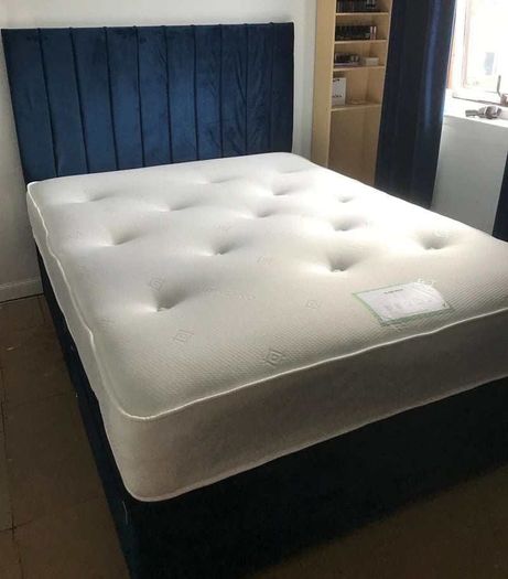 New Stylish Double 4ft, 4ft6, King 5ft And 6ft Superking Sizes Divan Beds Instock. Drawers And Optional Tufted Mattresses Available. Free Delivery