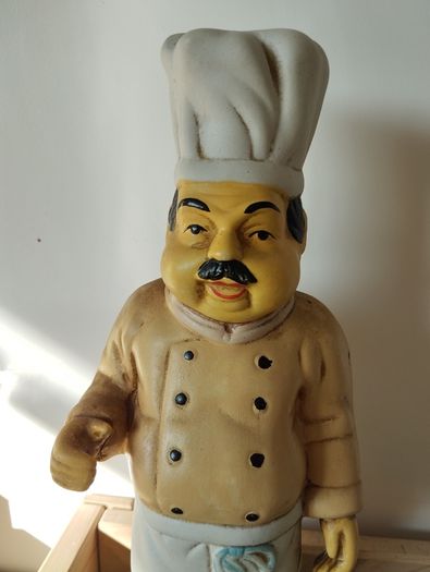 Vintage Chef Statue Solid  Decorative