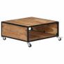 Coffee Table 70x70x32 cm Solid Acacia Wood Image 10